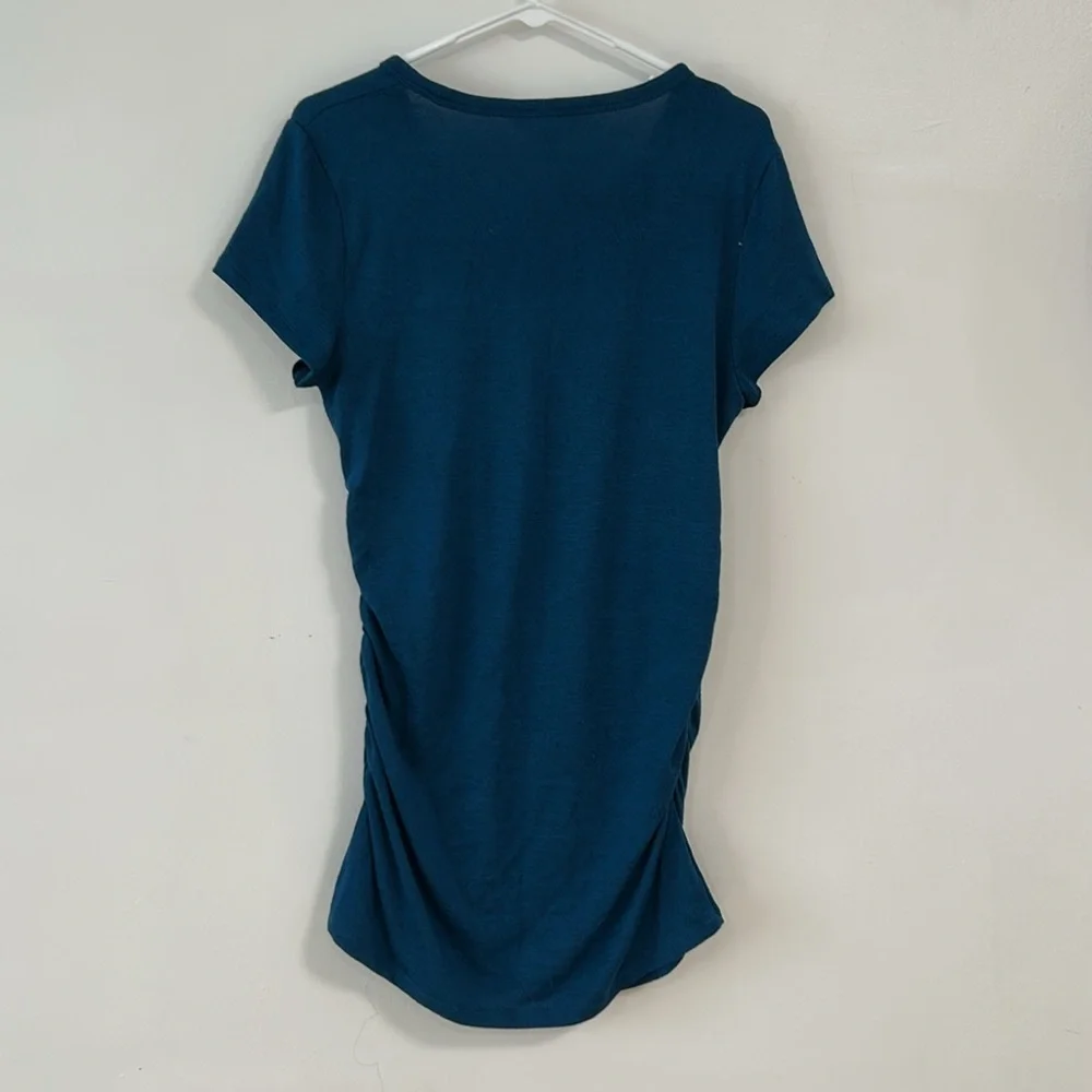 Market&Spruce Maternity Forest Green long sleeve & Blue short sleeve Top Size M - Picture 7 of 11